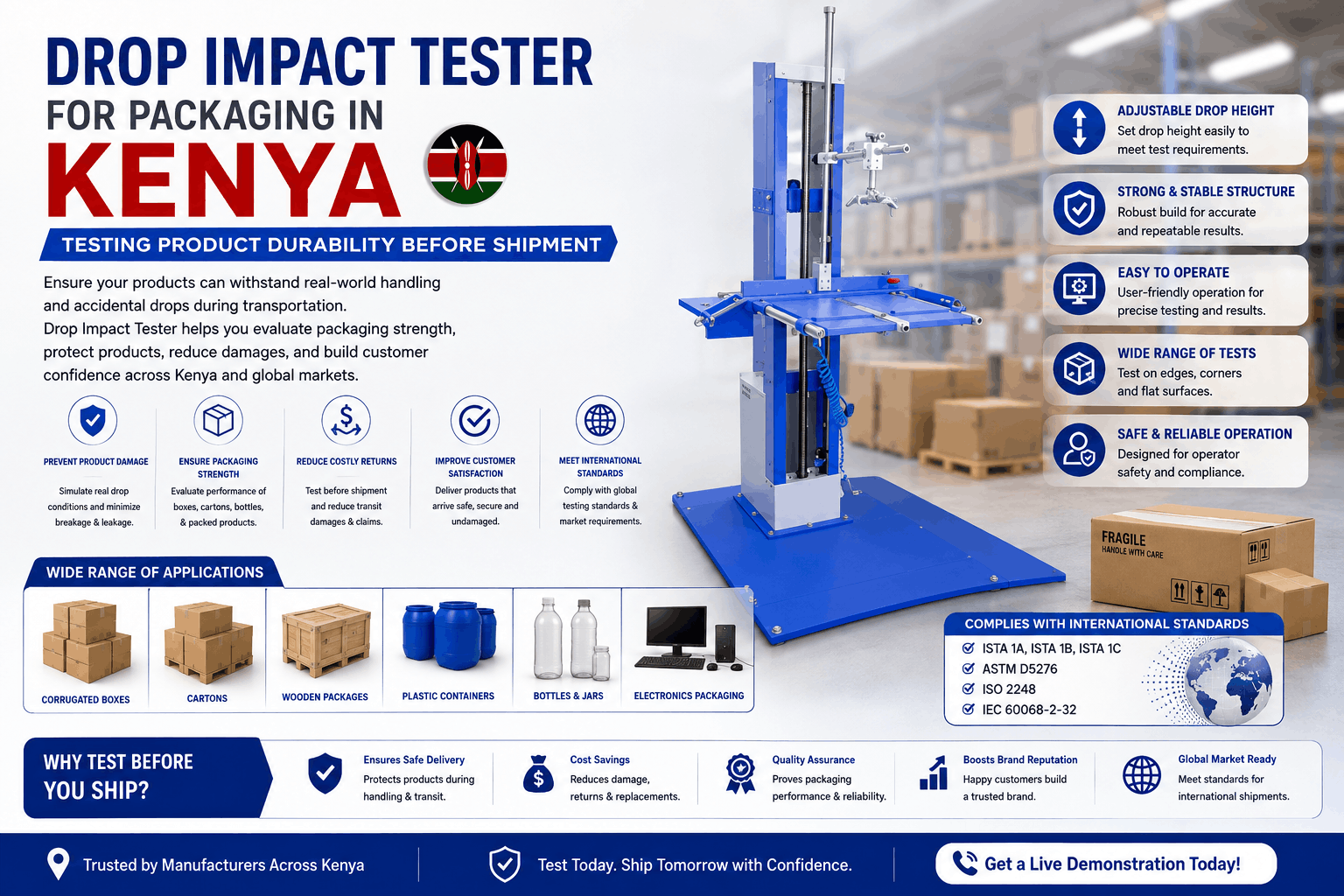 Drop Impact Tester in Kenya
